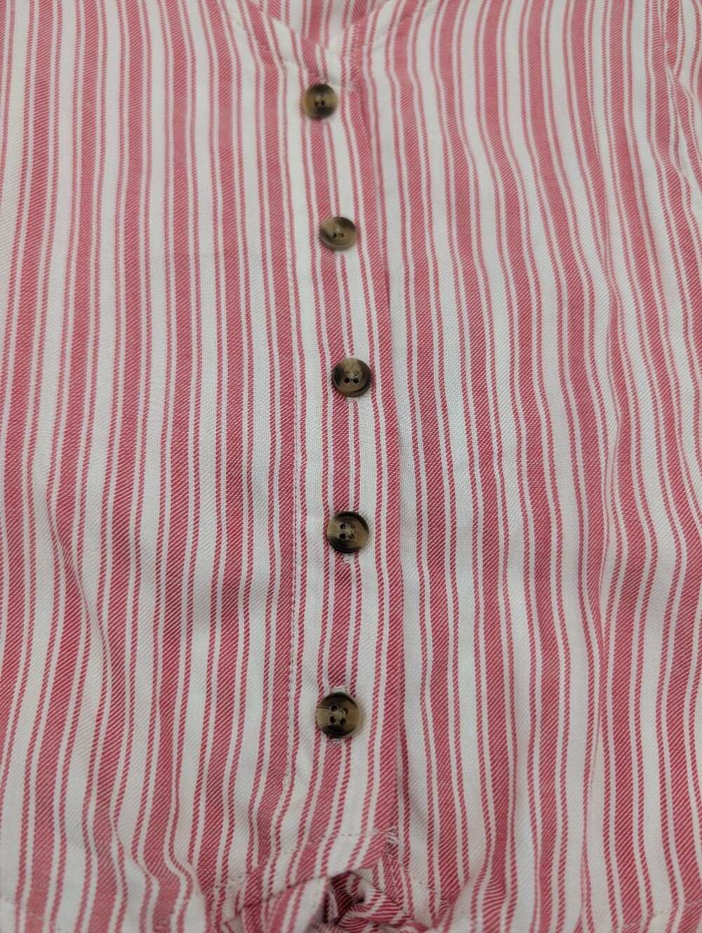 American Eagle Outfitters Striped Front Tie Button Down Top - Picture 6 of 6